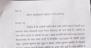 प्रतापगढ़ में महिला पर दबंगों का हमला, सुरक्षा और न्याय की लगाई गुहार – पुलिस चुप क्यों?