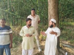 ग्रामीणों के संघर्ष से शुरू हुआ लोहे का पुल निर्माण, एसडीएम और जनप्रतिनिधियों ने किया निरीक्षण