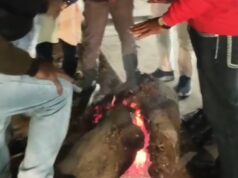 प्रतापगढ़ में ठंड का कहर, दो दिनों से धूप नदारद, अलाव बना सहारा